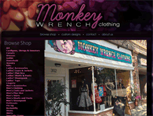 Tablet Screenshot of monkeywrenchclothing.com